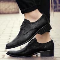 High Quality Pointed Toe Lace Up Men Shoes Casual Snakeskin Cowboy Ankle Boots