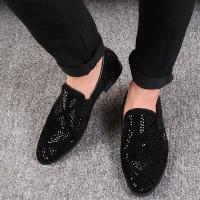 Shiny Pull On Loafers Mens Casual Pointed Toe Dress Formal Shoes