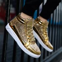 Men's Shoes Casual Golden Night Clubs Hairstylist Shoes