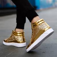 Men's Shoes Casual Golden Night Clubs Hairstylist Shoes