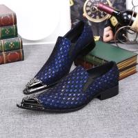 Pointed Toe Men Leather Business Dress Flat Shoes